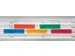 Etiquette enfichable 27x76mm Plastique Vert Transparent