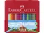 Kleurpotlood Faber-Castell Castle zeskantig metalen etui met 24 stuks