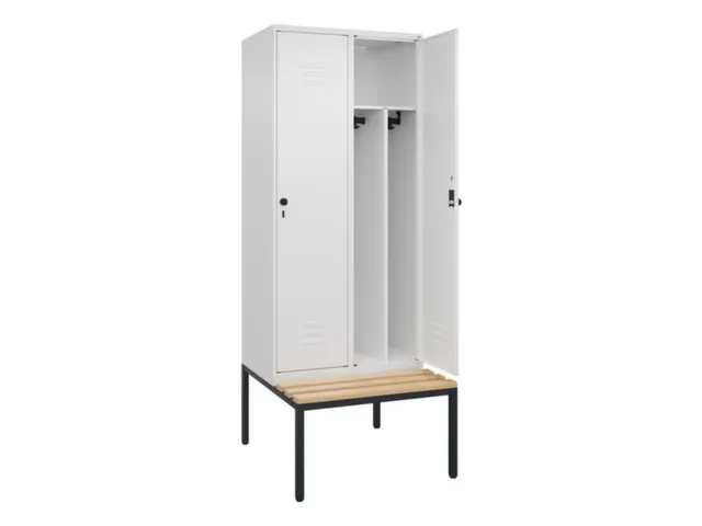 locker voor scheiding van kleding,HxBxD 2120x800x815mm,2vak