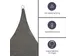 Voile solaire perméable triangulaire 5x5x5m Anthracite