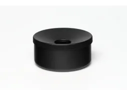 Tafelasbak H X Ø 80x 155mm Plaatstaal Zwart