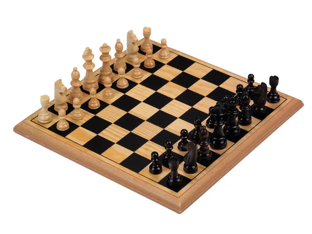 Schaakspel Longfield Games hout 30x30cm