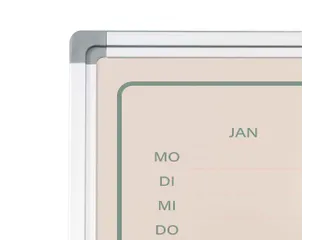 Jaarplanner Elegance Duits softline profiel 8mm 90x120cm aluframe - 3