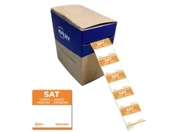 Etiket Avery HACCP zaterdag oranje 25x25mm 1000 stuks