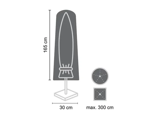Buitenhoes Voor Parasol TOT 300cm Ø