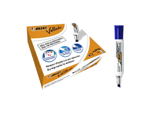 Whiteboardmarker Bic Velleda 1781 schuin large blauw