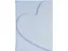 Carnet de notes Heart enveloppe bleu ligné 13x18cm