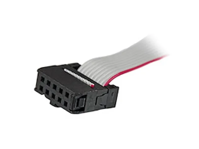 9-pins Serieel Mannelijk naar 10-pins Moederbord Low-Profile Slotplaat