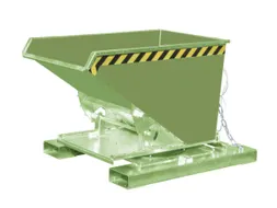 3-zijdig Kantelende Kiepbak 0.30m³ Hxbxd 890x1010x1260mm Groen