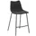 Barkruk mySOLO 4-poten Zwart met Zitting kunstleder Vintage Zwart