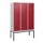 dubbeldekse locker,HxBxD 1950x1200x500mm,3x2vak.,vak B 400mm,cil.-slot