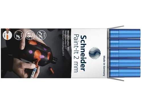 Metallic marker Schneider Paint-It 011 2mm blauw metallic