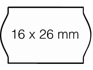 Prijsetiket 16x26mm Open-Data S14/Sato Judo afneembaar wit - 1