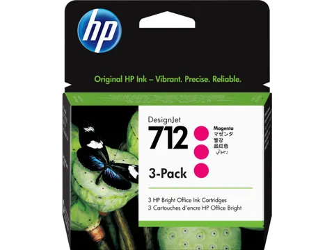 HP 712 3-pack magenta Origineel Hoge Capaciteit