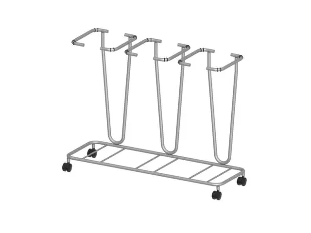 Support Sacs De Tri Sélectif Inox 3Sacs De 70L Fixe