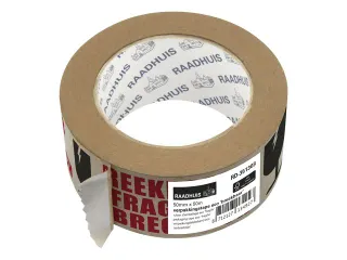Verpakkingstape ECO Raadhuis 50mm x 50m papier breekbaar doos a 36 rol - 1