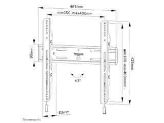 Wandsteun Select TV 32-65 Inch Zwart WL30S-850BL14 - 3
