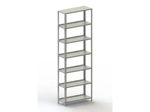 magazijnstelling,grondveld,HxBxD 2200x754x304mm,vaklast 80kg