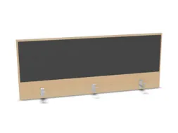 opzetpaneel bureau aanbouw achter NE-esdoorn BN8010-antraciet 1400mm