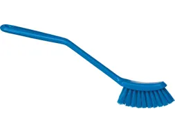 Smalle Afwasborstel Vikan 290mm blauw Medium vezel