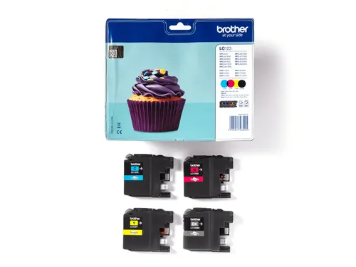 Brother LC-123 Valuepack Inktcartridges Zwart + Kleur
