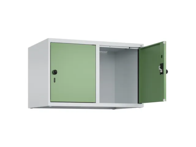 opzetkast,v. locker,2vak.,vak B 400mm,HxBxD 500x800x500mm,draaigrendel