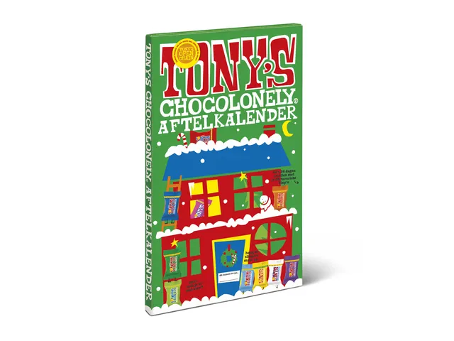 Chocolade Tony's Chocolonely Kerst big Tiny calendar 225 Gram assorti
