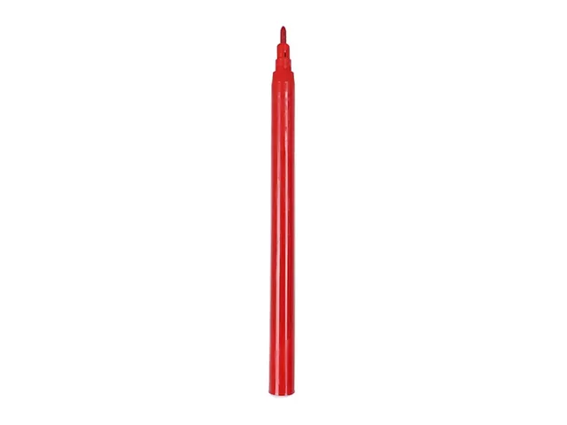 Viltstift 1mm rood 10 stuks