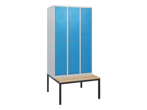 Dubbeldekse dekenkist,HxBxD 1950x900x815mm,3x2vak.,vak B 300mm