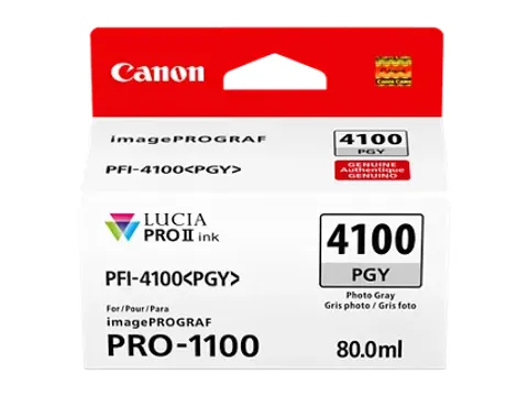 6784C001 Canon PFI4100PGY IPF inkt foto grijs
