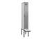 locker met bank,voor scheiding van kleding,HxBxD 2120x300x815mm,1vak