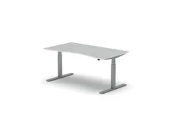 Elektrisch ihv bureau,HxBxD 650-1310x1600x900/800mm,blad wit