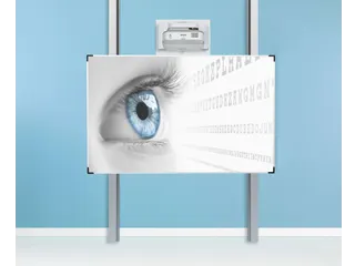 Projectiebord 150x240cm 100 inch kolom mat wit finger touch - 3