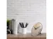 Horloge murale/de table mini NeXtime Ø20cm verre bombé bois clair