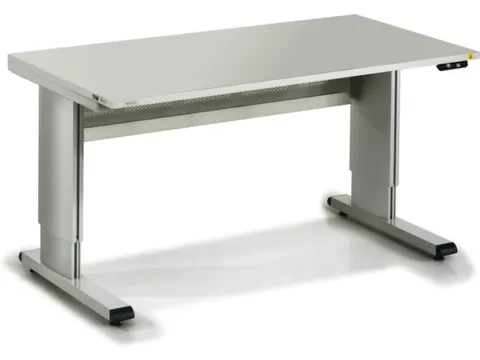 Werktafel Esd Staalbuis 700-1100x1800x800mm Hoogte Verstelbaar