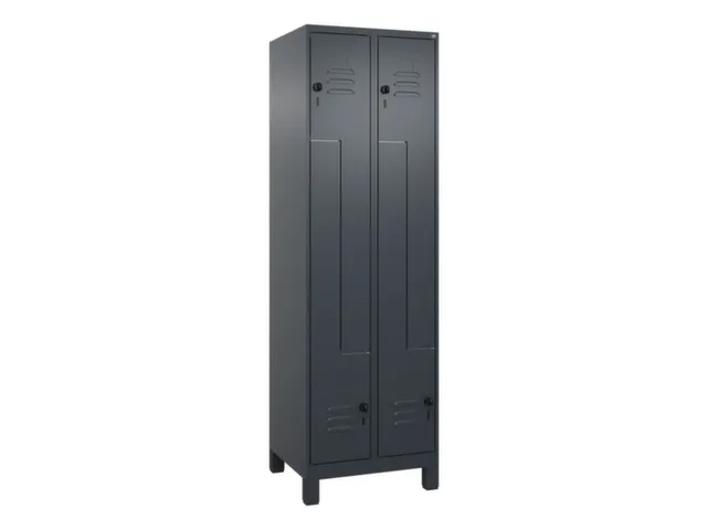 Z-garderobekast,HxBxD 1950x600x500mm,vak B 150/300mm,draaigrendel