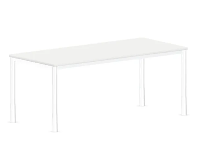 In hoogte verstelbaar bureau,HxBxD 720-840x1800x800mm,Bl-wit