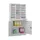 Postsorteerkast Met Deuren 1950x1000x400mm 3x6 Ral7035 Front Ral7035