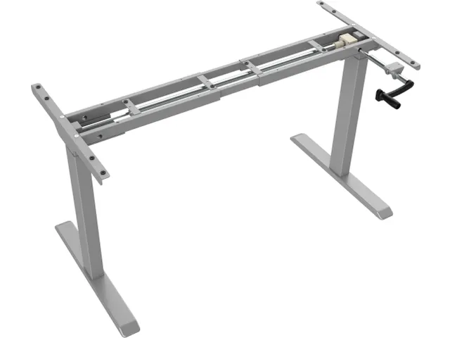 Verstelbaar Zit-Sta Bureau Frame Slinger Grijs 180Cm