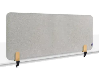 Elements Bureauscherm akoestisch 60x160cm Grijs klemmen - 1