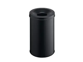 Afvalbak + Vlamdover Safe Rond 60 Liter Zwart - 2