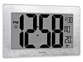 Digitale wandklok Technoline WS 8019 212x140x32mm zilver - 3