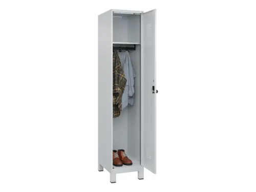 locker,HxBxD 1950x400x500mm,1vak,vak B 400mm,draaigrendel,voeten