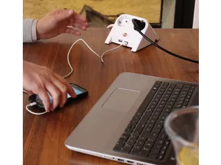 Stekkerdoos Brennenstuhl bureau 2 voudig inclusief 2 USB 1.8m wit - 2