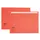 Vouwmap Quantore A4 ongelijke zijde 230gr rood