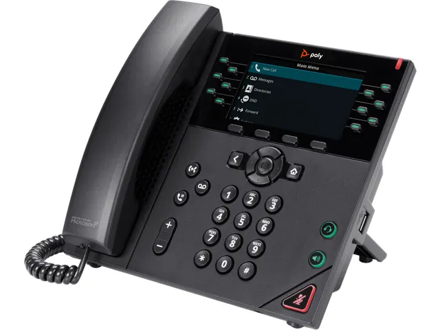 Téléphone IP Poly VVX 450 à 12 lignes et compatible PoE