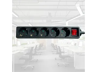 Stekkerdoos BRASQ 4 voudig 1.4 meter zwart - 9