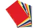 intercalaires pour ft A4, en PP 12/100e, 12 onglets, couleurs assortie