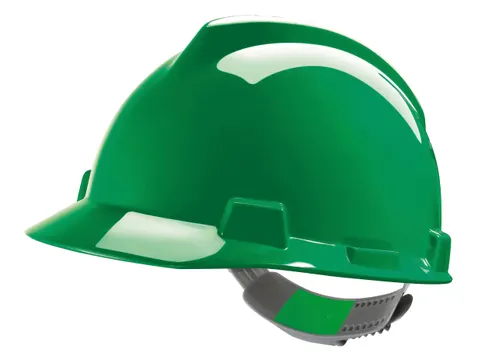 MSA V-Gard veiligheidshelm met Push-Key binnenwerk Groen