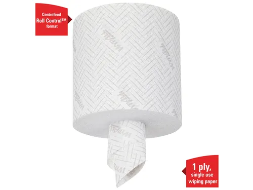 Poetsrol WypAll L10 1-laags 18,3cmx190m 500vel wit 7406